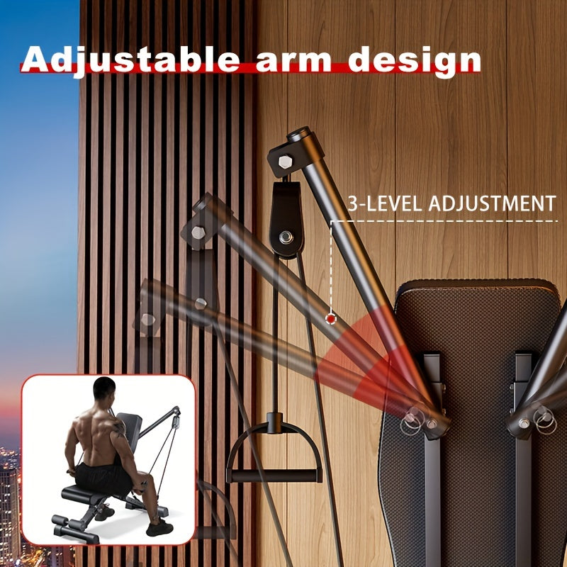 1pc Adjustable Weight Bench, Foldable Fitness Stool For Full Body Workout, Bench Press, Strength Training, Weightlifting